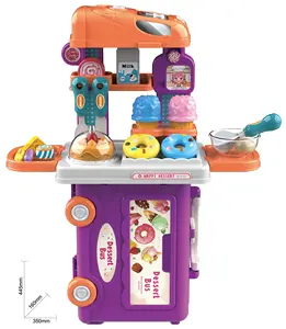 Juego de Juguetes de <span class=keywords><strong>Cocina</strong></span> de Plástico 3 en 1 <span class=keywords><strong>para</strong></span> Niños, 29 Piezas, <span class=keywords><strong>para</strong></span> Simular una Tienda de Postres - Product Image 1