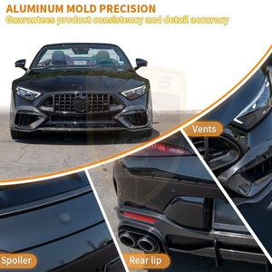 Kit de Carrocería Estilo BB para <span class=keywords><strong>Mercedes</strong></span> <span class=keywords><strong>Benz</strong></span> SL <span class=keywords><strong>SL63</strong></span> AMG SL55 SL43, Alerón Delantero, Rejillas de Ventilación Delanteras, Difusor Trasero, Piezas de Modificación de Automóviles - Product Image 4