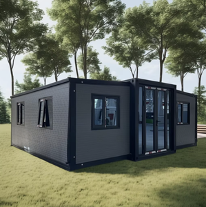 Casa contenedor extensible de 20 pies prefabricada plegable Modular Móvil moderno certificado a prueba de huracanes de EE. UU. - Product Image 1