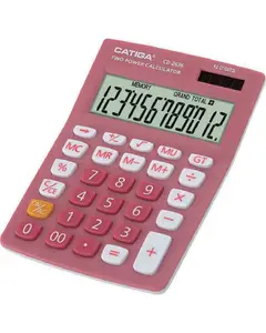 CD-2636 Inventory Sales 12 Digits Business Calculator With Fashion Mechanical Colorful Key CATIGA Solar Electronic Calculator