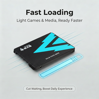 Disque SSD interne SATA 3 de 2,5 pouces 1 To pour jeux et médias légers sur Steam, à chargement rapide et économique