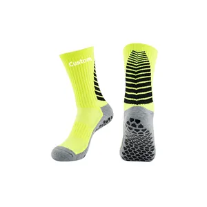 Custom High Quality Breathable Non-Slip Sports Socks Design Team Club Logo Ball Soccer Socks