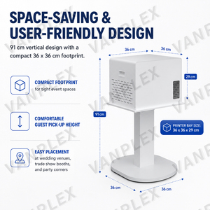 Support de photomaton <span class=keywords><strong>en</strong></span> métal pour <span class=keywords><strong>iPad</strong></span> avec anneau lumineux et imprimante photo pour <span class=keywords><strong>iPad</strong></span> de 10,2 à 13 pouces – Machine de photomaton pour selfies <span class=keywords><strong>en</strong></span> gros - Product Image 3