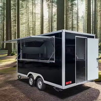 Remorque de crème glacée mobile d'occasion de haute qualité, camion de restauration rapide à dessert à bas prix