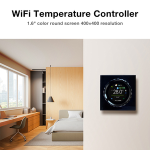 Giá bán buôn Wifi điện thoại thông minh điều khiển điện sưởi ấm điều khiển nhiệt độ màn hình LCD núm điều hòa không khí nhiệt - Product Image 5