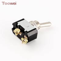 Toowei usine directe 2 broches de borne à vis boîte noire 12v interrupteur à bascule spst marche-arrêt spdt avec CE FCC RoHS
