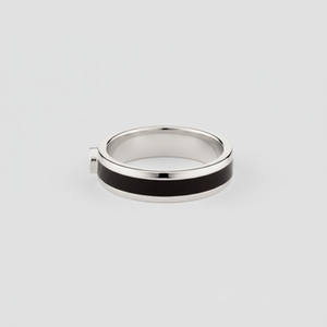 Anillo Abierto Meridian Chapado en Oro de 18K y Rodio, Estilo Coreano, Moderno, Romántico y a la Moda, con Incrustaciones - Product Image 1