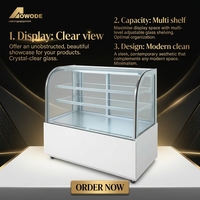 Vitrine Réfrigérée Commerciale Droite pour Gâteaux, Refroidissement par Air, Anti-buée, pour Boulangerie et Pâtisserie - Offre Spéciale