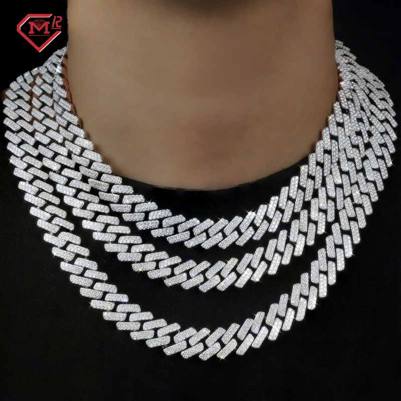 Classic Moissanite Tennis Necklace 4mm 925