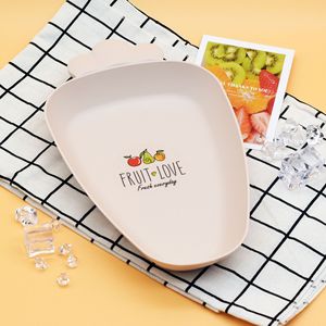 Fruit Love Pink Irregular Fruit Platter Multifunction <b>Storage</b> <b>Tray</b> For Snacks And Nuts Home Use - Product Image 4