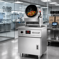 Robot de cuisson électrique à induction 5KW avec panneau de commande numérique, haute efficacité, pour restaurant