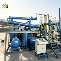 Usine de distillation d'huile usagée en diesel pour le recyclage d'huiles moteur, hydrauliques et de transmission usagées