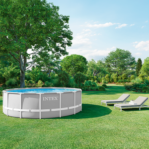 <span class=keywords><strong>Piscine</strong></span> ronde en métal INTEX26726 pour l'extérieur, 457*122cm, structure Prism Frame, ensemble complet pour la maison et le jardin - Product Image 5