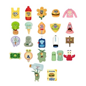 SpongeBob Carré-pantalon : Série Qu'est-ce qui se passe dans Bikini Bottom ? – Autocollants en peluche, sachet surprise, figurine anime, aimant de réfrigérateur, jouet tendance, cadeau - Product Image 6