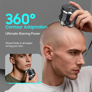 <span class=keywords><strong>Afeitadora</strong></span> Eléctrica Rotativa de Nueve Cuchillas con Carga Tipo-C/USB, Resistente al Agua IPX5 para Hombres - Uso Doméstico, en Autocaravanas y Hoteles - Product Image 3