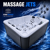 Vente en gros de spas et jacuzzis pour 2-3 personnes, spas extérieurs avec contrôle Balboa, acrylique Aristech, 85 jets de massage et cascade LED