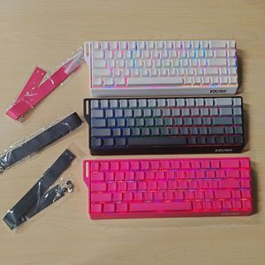 Clavier mécanique filaire <span class=keywords><strong>K68</strong></span> à trois modes, interrupteur mécanique <span class=keywords><strong>RGB</strong></span>, 68 touches, non programmable, pour le jeu - Product Image 6