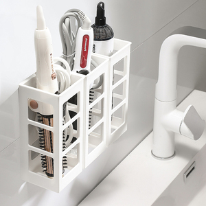 Estante de almacenamiento de plástico montado en la pared GREENSIDE para herramientas de cabello maquillaje hogar Baño fregadero grifo contenedor de agua cesta escurridor - Product Image 2