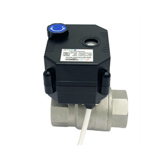 Vanne à boisseau sphérique motorisée Flomarvel Fh-mo/fh-s - Vanne en acier inoxydable 1/2'', 3/4'', 1'', 9-24V et configuration de retour automatique à 2 fils par Flomarvel - Product Image 1