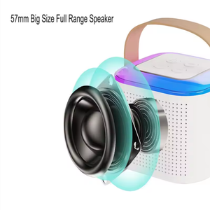 Xách tay homey1 máy Karaoke với RGB LED chiếu sáng mini Hệ thống loa và microphone tủ nhựa và BT kết nối - Product Image 5