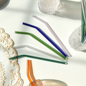 Venta al por mayor de pajitas de vidrio ecológicas, resistentes a roturas, aptas para lavavajillas, marca BOFA para Bubble Tea Shop Cafe Hotel - Product Image 6