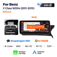Reproductor de Video para Auto Android 13 con Car-Play y Android Auto de 8+128G para Benz Clase C W204 2011-2013 NTG4.5 Snapdragon 680