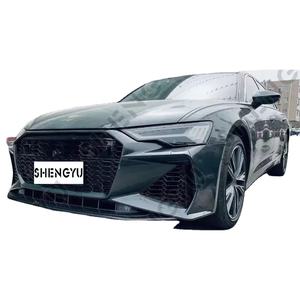 Pièces de voiture pour Audi <span class=keywords><strong>A6</strong></span> C8 2019-2021 à RS6 modèle comprend pare-chocs <span class=keywords><strong>avant</strong></span> arrière calandre jupes latérales diffuseur arrière tuyaux de queue - Product Image 1