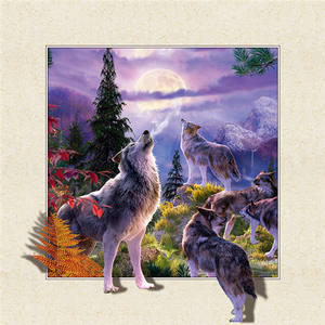 Impression d'affiches 3D personnalisées <span class=keywords><strong>de</strong></span> haute qualité, carte photo lenticulaire 3D bon marché, vente en gros d'images murales lenticulaires 5D d'animaux - Product Image 2