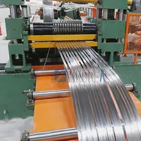 Máquina cortadora de bobina de acero y metal, tira estrecha de alta precisión ss