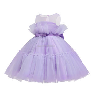 מכירה חמה להתאמה אישית חמה ללא שרוולים יום הולדת ילדים שמלות נסיכה בנות טולה שמלה לקיץ לקיץ - Product Image 4