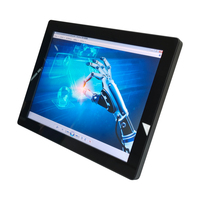 Personnalisation 15 pouces avant plat ip65 cadre industriel LCD panneau écran moniteur affichage avec interface VGA HDMI DVI 1024*768