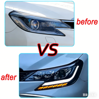 Para Toyota Reiz 2014-2021 X130, Conjunto de Faros Delanteros LED Modificados, Repuesto de Faros para Automóvil, Suministro de Fábrica, Piezas de Automóvil - Un Par