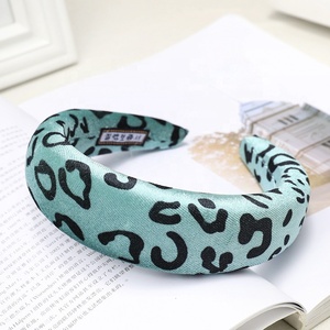 Genya جديد ليوبارد المخملية عقال الحيوان نمط هيرباند الفهد مبطن عقال إكسسوارات الشعر عقال - Product Image 6