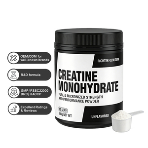Richtek OEM 60 portions 5G Créatine monohydrate micronisée en poudre sans saveur <span class=keywords><strong>pour</strong></span> soutenir la croissance musculaire, la force et la récupération - Product Image 1