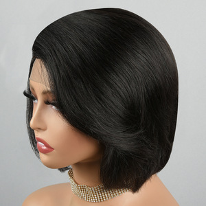 Vente en gros <span class=keywords><strong>de</strong></span> <span class=keywords><strong>cheveux</strong></span> humains brésiliens vierges Remy <span class=keywords><strong>coupe</strong></span> <span class=keywords><strong>de</strong></span> lutin bouclés ondulés 13x4 pleine pour perruque frontale en dentelle - Product Image 5