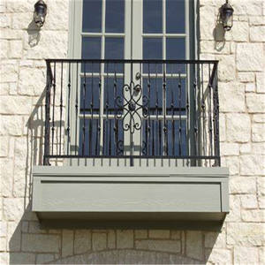 Escaleras Prefabricadas de Madera para Casa con Barandilla de Hierro Forjado / <span class=keywords><strong>Balaustrada</strong></span> de Aluminio - Product Image 3