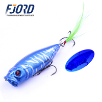 Leurre artificiel FJORD Popper pour la pêche en eau salée, 80 mm, 13 g, leurre de surface, leurre artificiel Popper, appâts durs