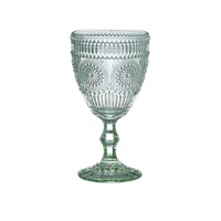 Gobelet à vin vintage rétro en verre gaufré exquis, 201-300 ml, pour mariage, fête et événements