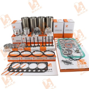 Kit de révision et de reconstruction S4L S4L2 pour moteur diesel de <span class=keywords><strong>chariot</strong></span> <span class=keywords><strong>élévateur</strong></span> <span class=keywords><strong>Mitsubishi</strong></span>, <span class=keywords><strong>pièces</strong></span> <span class=keywords><strong>détachées</strong></span> avec segments de piston, chemise de cylindre et joint S4L - Product Image 1
