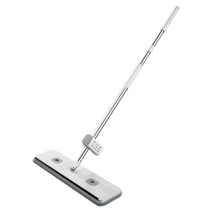 Flat <b>Mop</b> Microfiber Rectangular Hook And Loop Fastener Floor Cleaning Tool For Household Use - Product Image 1