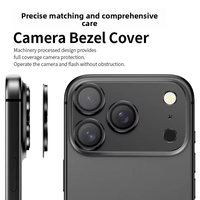 Protection d'objectif d'appareil photo pour 18 Pro Max, film de protection intégral de style armure mate 9H, alliage d'aluminium, anti-explosion, anti-traces de doigts
