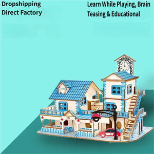 Puzzle 3D en bois DIY d'architecture russe, modèle de bâtiment célèbre dans le monde, décoration intérieure, jouet - Product Image 3