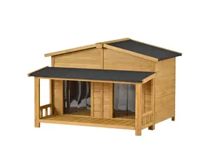 Heated Double Large Warm Large Insulated Dog House Outdoor Dog Kennel Insulated Large Xl Outdoor Dog House With Divider