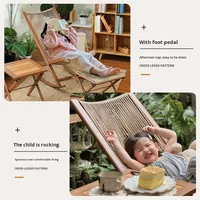 Chaise de loisirs en rotin pour adultes, design moderne et simple, chaise de salon inclinable à bascule pour la maison, balcon, meubles de salon, canapé de détente