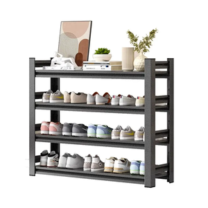 Zapatero Metálico <span class=keywords><strong>Popular</strong></span> para Sala de Estar, Gran Capacidad, Estante de Acero con Capas Ajustables, Ahorro de Espacio, Zapatero Simple - Product Image 3