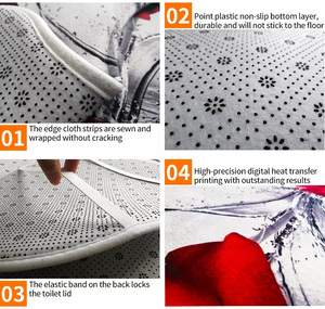 Halloween impermeabile zucca stampa semplice <span class=keywords><strong>bagno</strong></span> <span class=keywords><strong>bagno</strong></span> 4 pezzi tenda doccia con <span class=keywords><strong>tappeti</strong></span> - Product Image 6