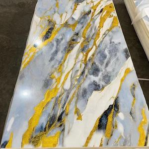 高光沢UVコーティング大理石600 * 1200mm PVC大理石プラスチック大理石シートPVC 3mm UVパネル - Product Image 4