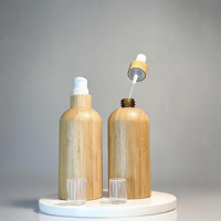 Nouveau Diffuseur d'Arômes en Promotion, Inhalateur Nasal à Huiles Essentielles avec Bâtonnet en Coton et Bouteille de Sérum en Bambou