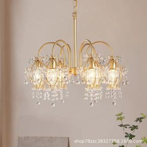 Lustre en cristal en fer forgé doré américain, style rétro industriel, idéal pour le salon, lampe murale, café, chambre à coucher, salle à manger - Product Image 2