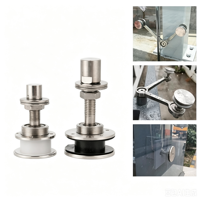 Connecteur de fixation hexagonal en acier inoxydable 304/316 pour verre, murs-rideaux, auvents, finition miroir satiné épaissie